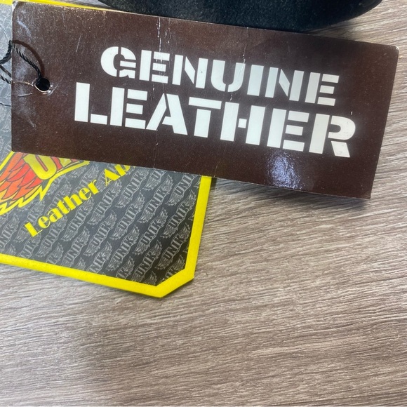 UNIK Leather Motorcycle Chaps L/XL Genuine Black Cowhide Western Concho - Picture 16 of 16